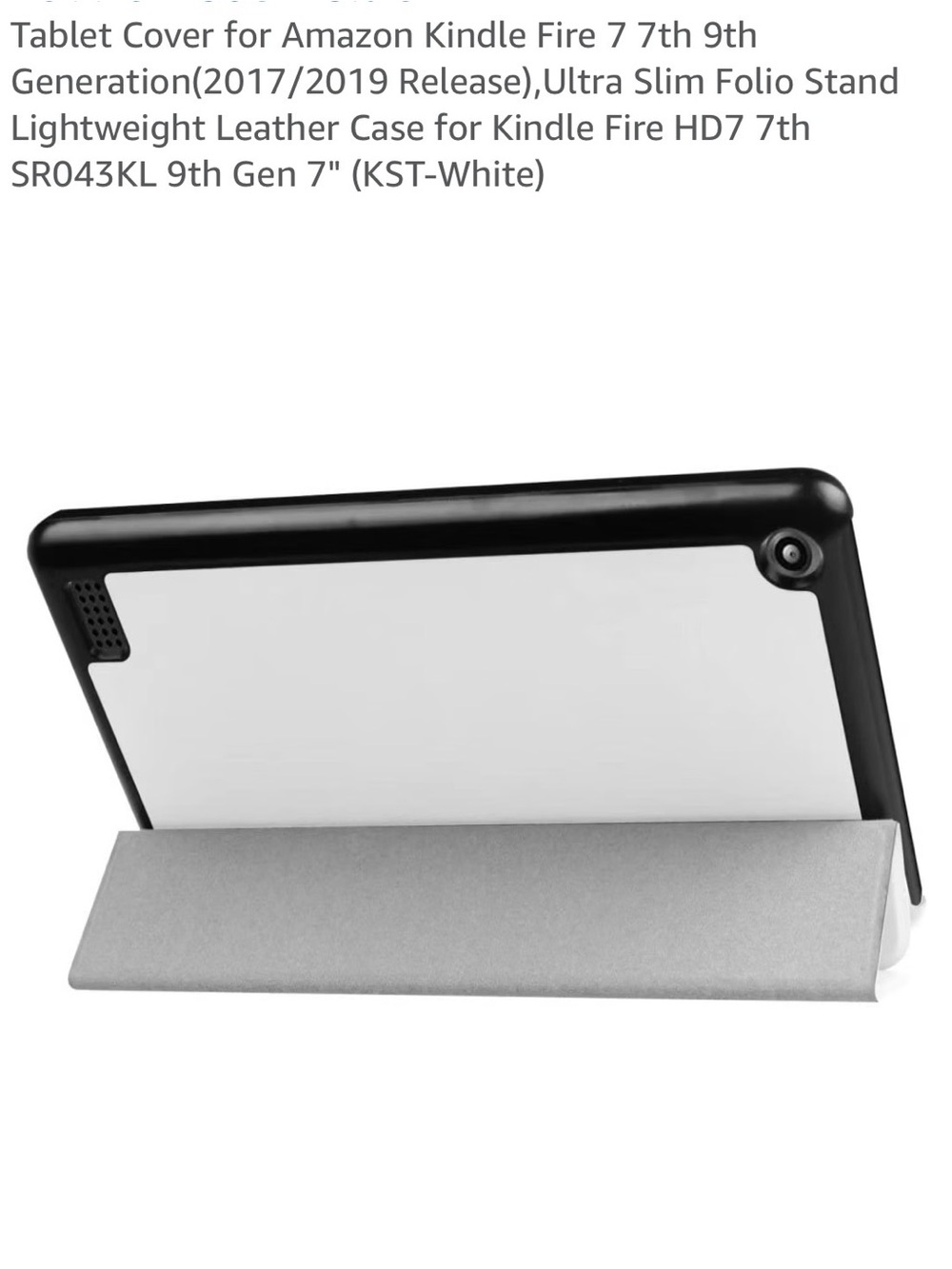 White Tablet Smart Cover Case - Compatible Accessory - Picture 3 of 5